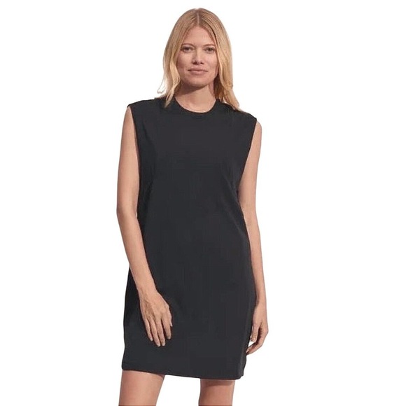 Varley Dresses & Skirts - Varley Womens Size S Naples Oversized Mini Dress Black Athleisure Comfort Casual